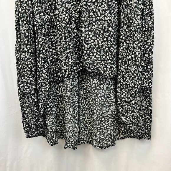 Maurices Womens Floral Short Sleeve Round Neck A-Line Hi Low Dress Size Large - Picture 7 of 8